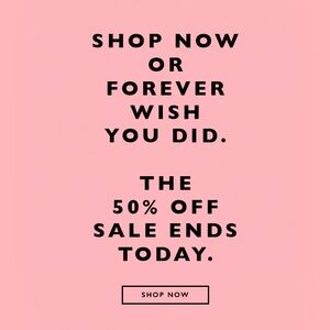 Sale ends today 5/26!